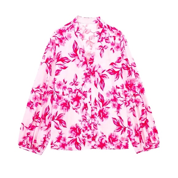 Floral pattern blouse Size M - Picture 2 of 6